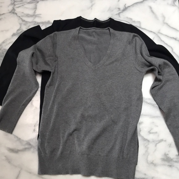 Bundle Of 2 Costco V Neck Pima Cotton 